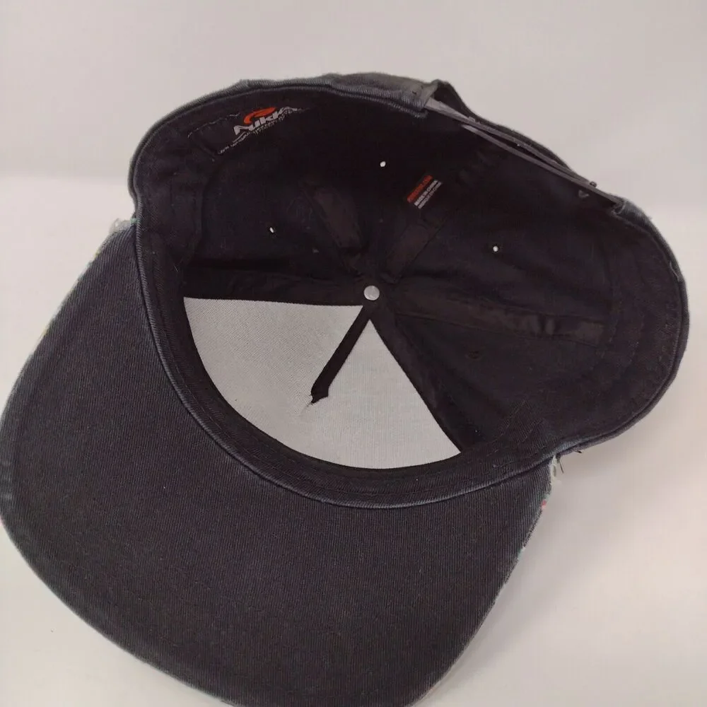 Floral Snapback Hat Multicolor One Size Adjustable Patch Vented Holes Pukka